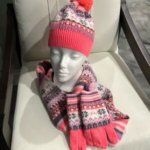 Gymboree ￼ hat scarf and glove hat